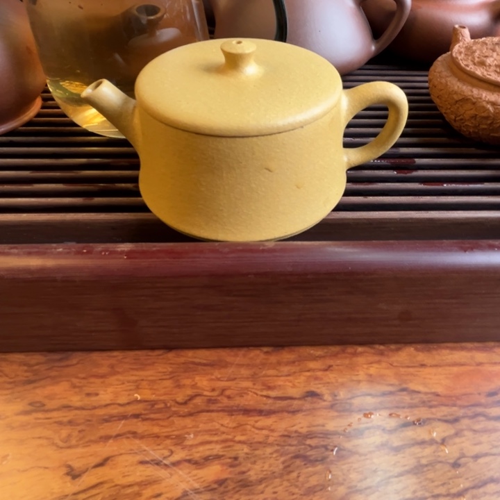 紫砂茶案黄金段云柱150c