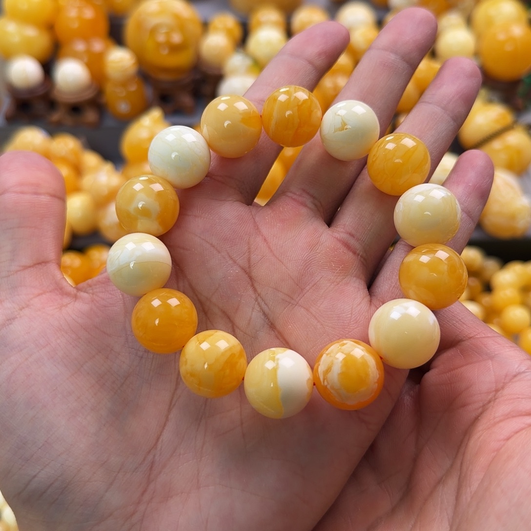 琥珀未镶嵌珠宝奇石16mm