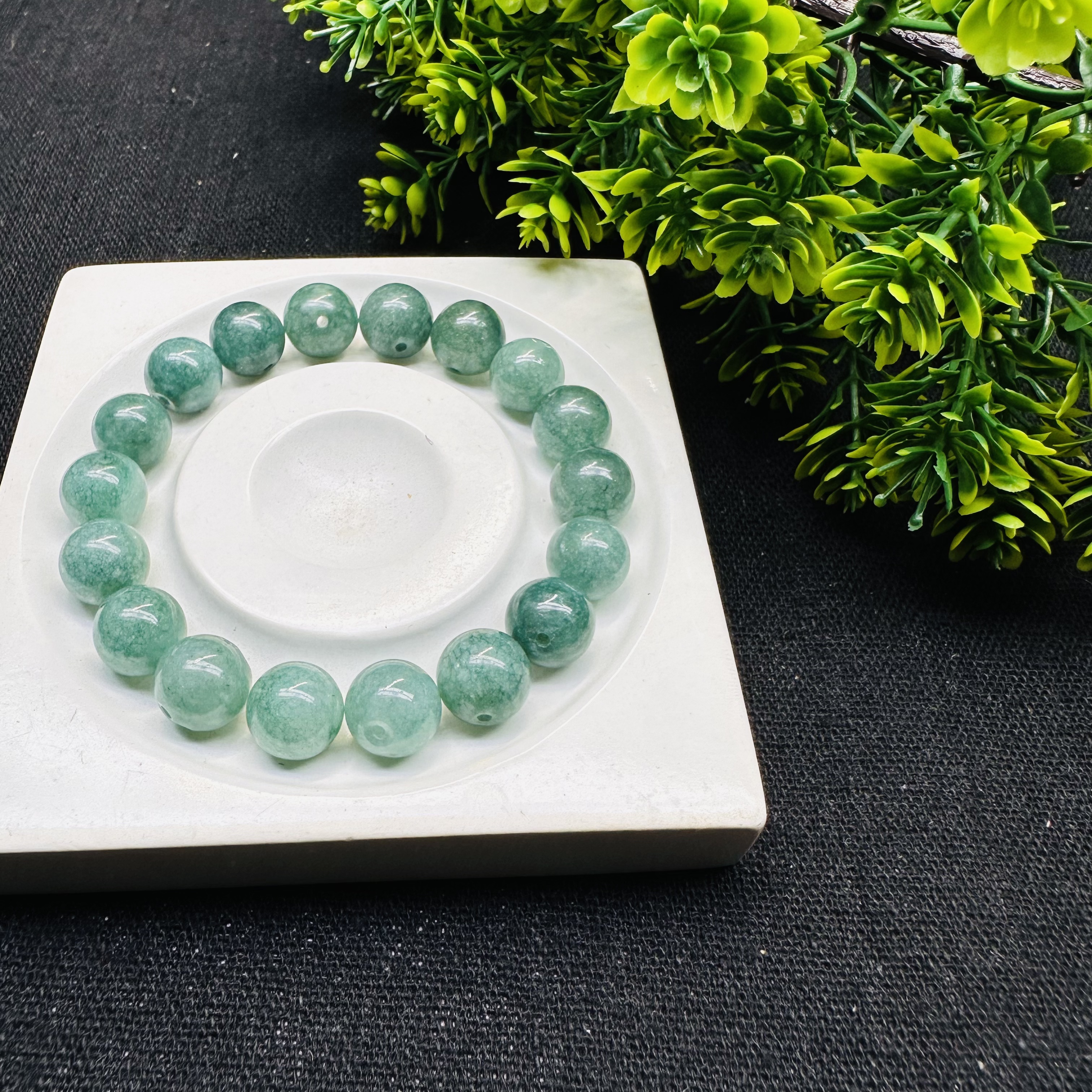 冰翡 10mm天然玛瑙玉髓水晶手串优化玉石施加 微瑕完美主义勿拍