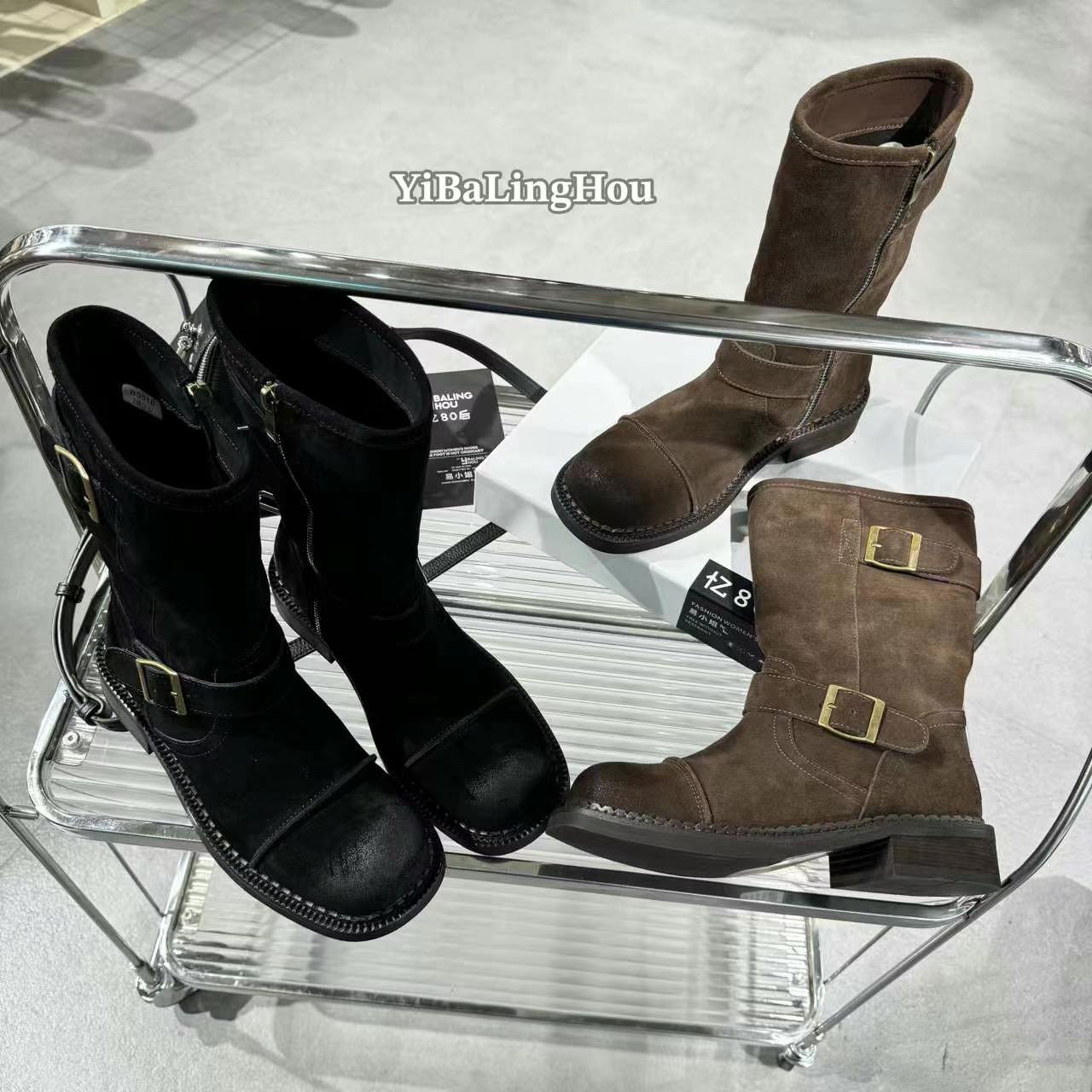 YBLH |「欧货·双皮扣·马丁靴」85518