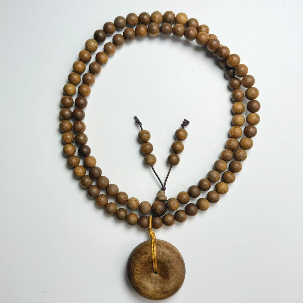 沉香一A1065 天然沉香圆珠项链尺寸约8mm配吊坠 多样性发一件