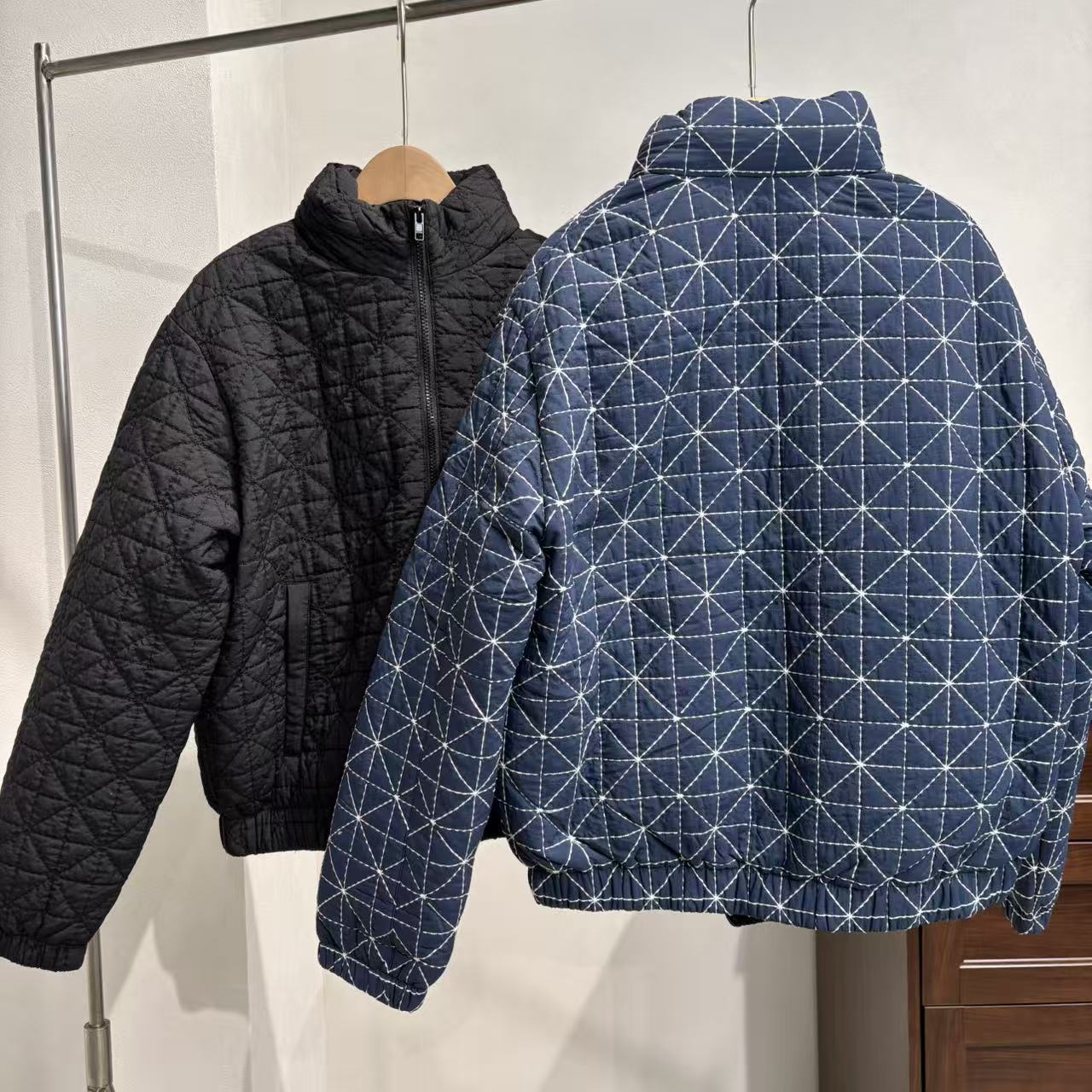 CSY5796 法国客人订单 缝线蓬松明线羽绒服