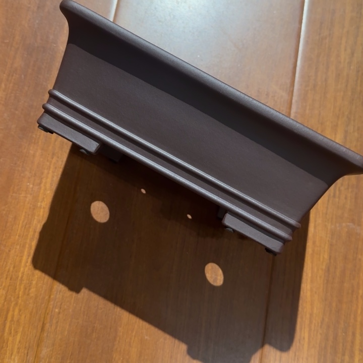 紫砂花盆小*童半手工制作