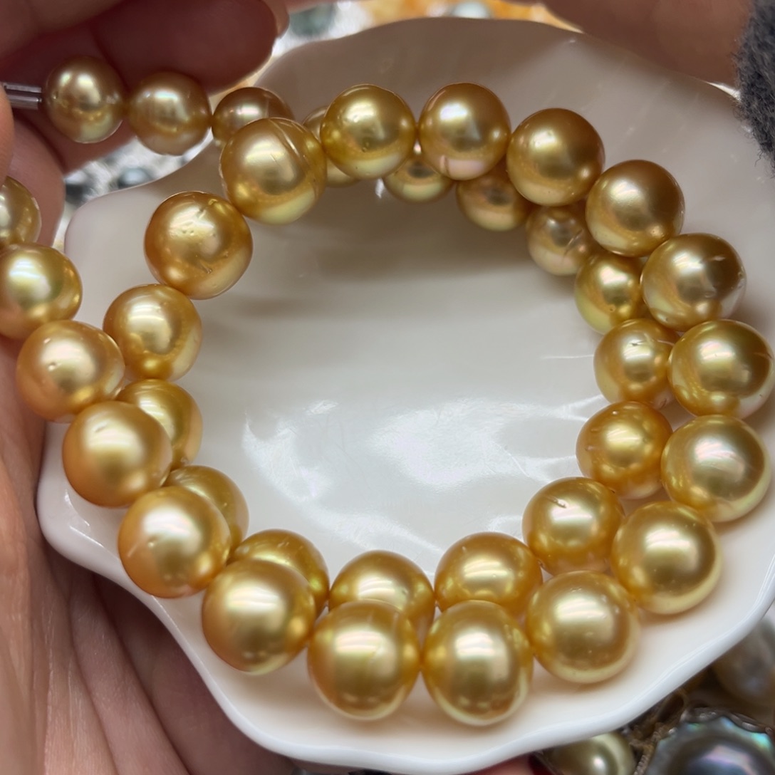 项链海水珍珠银S925镶嵌