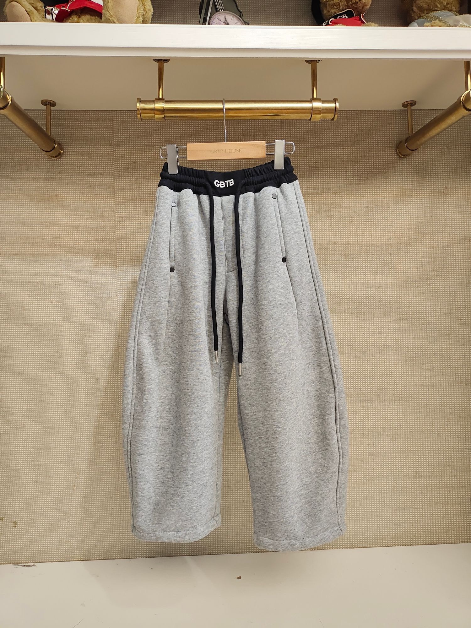 丽丽GB家儿童男宝女宝冬款加绒裤时尚糯米裤WP13