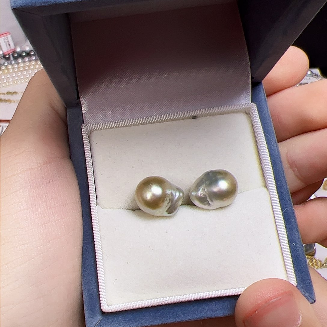海水珍珠耳饰未镶嵌