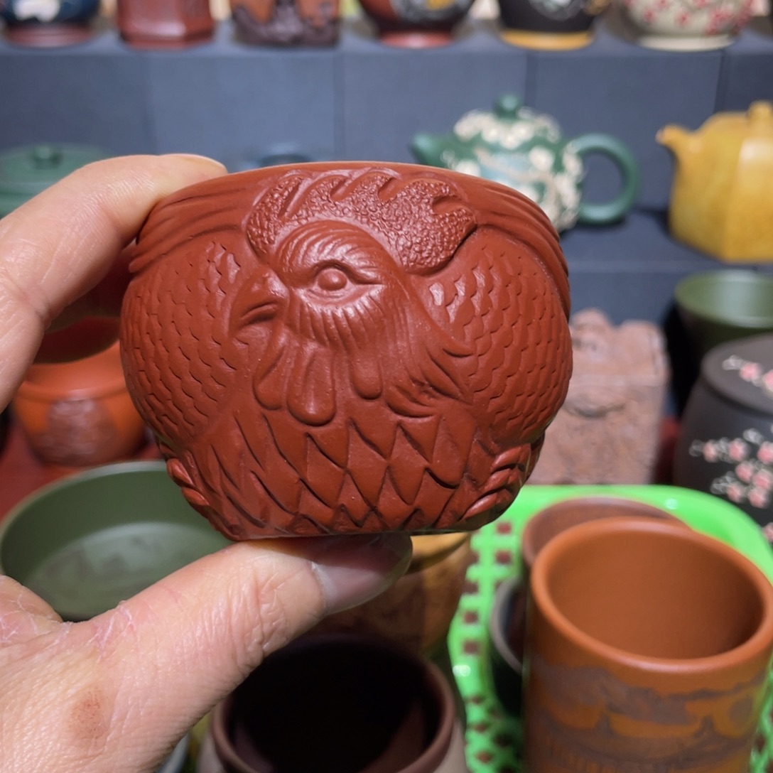 原矿紫砂手工主人杯