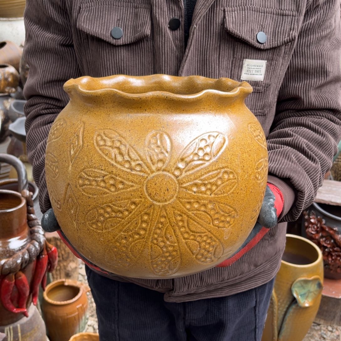 红陶高21口20有孔