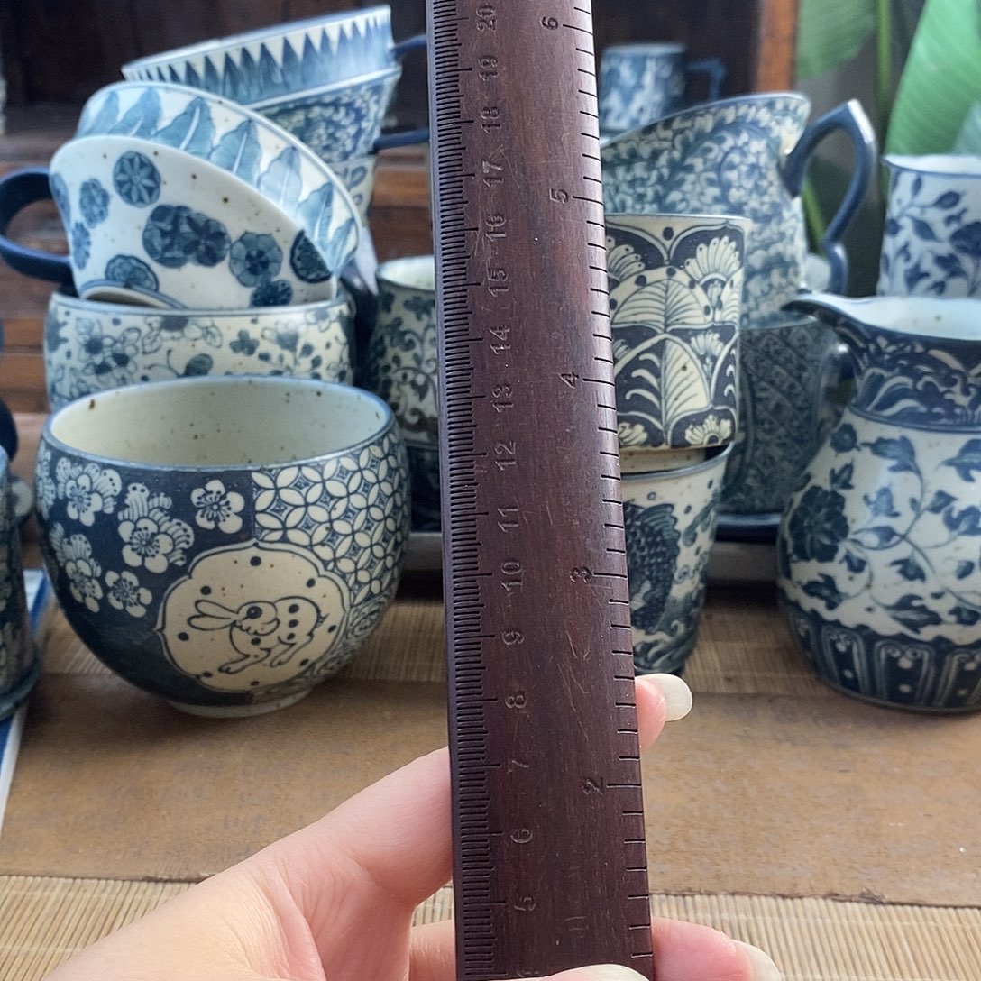 柠***儿手工手绘青花高温陶瓷