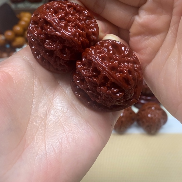 壹***伍吊坠文玩核桃三角白