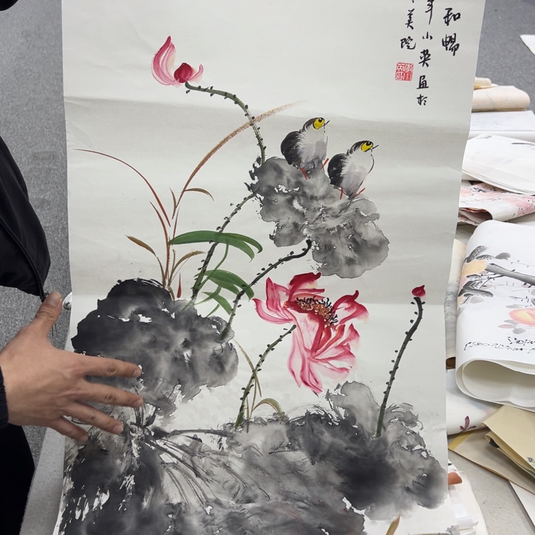 国画纯手绘字画宣纸