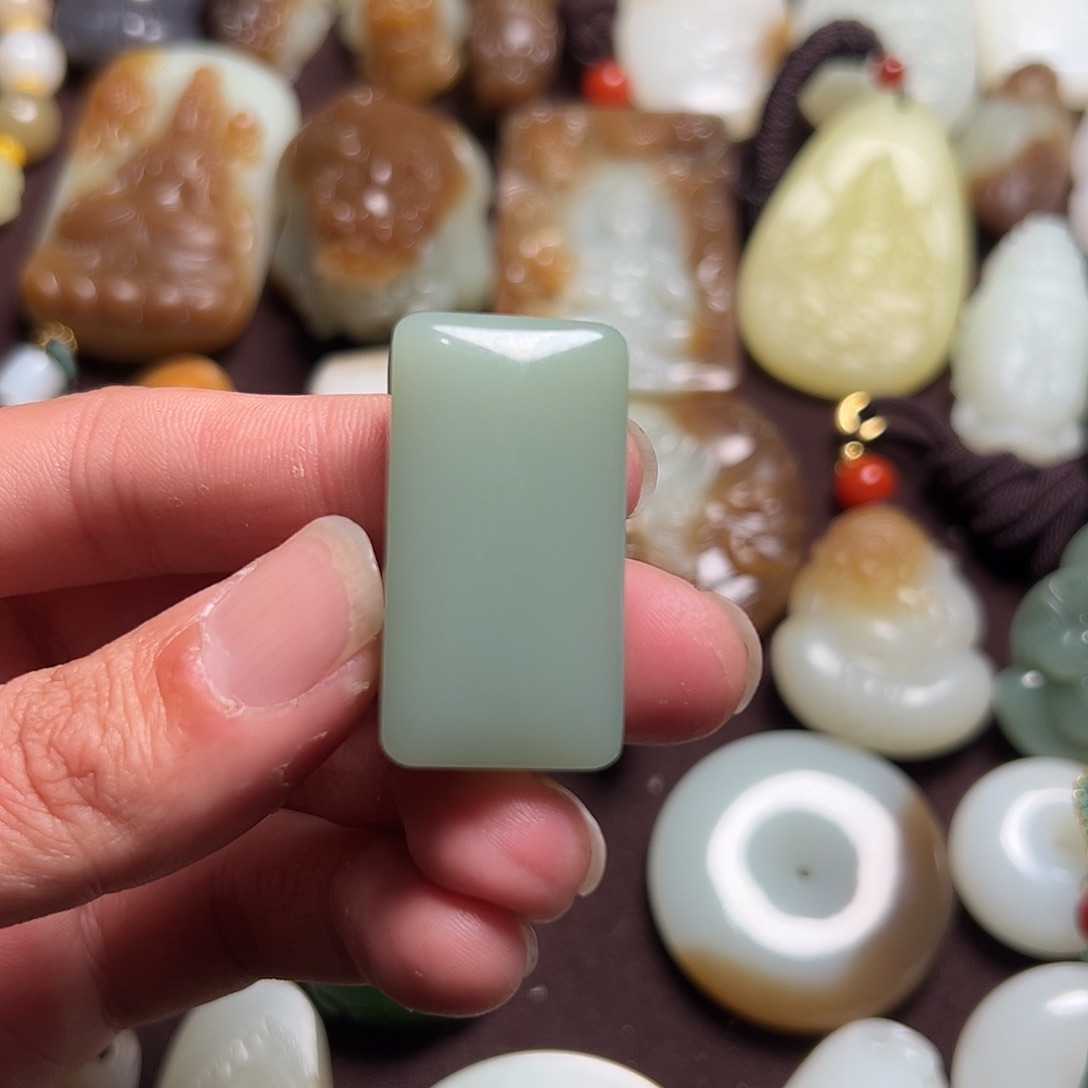 和田玉挂件未镶嵌李*