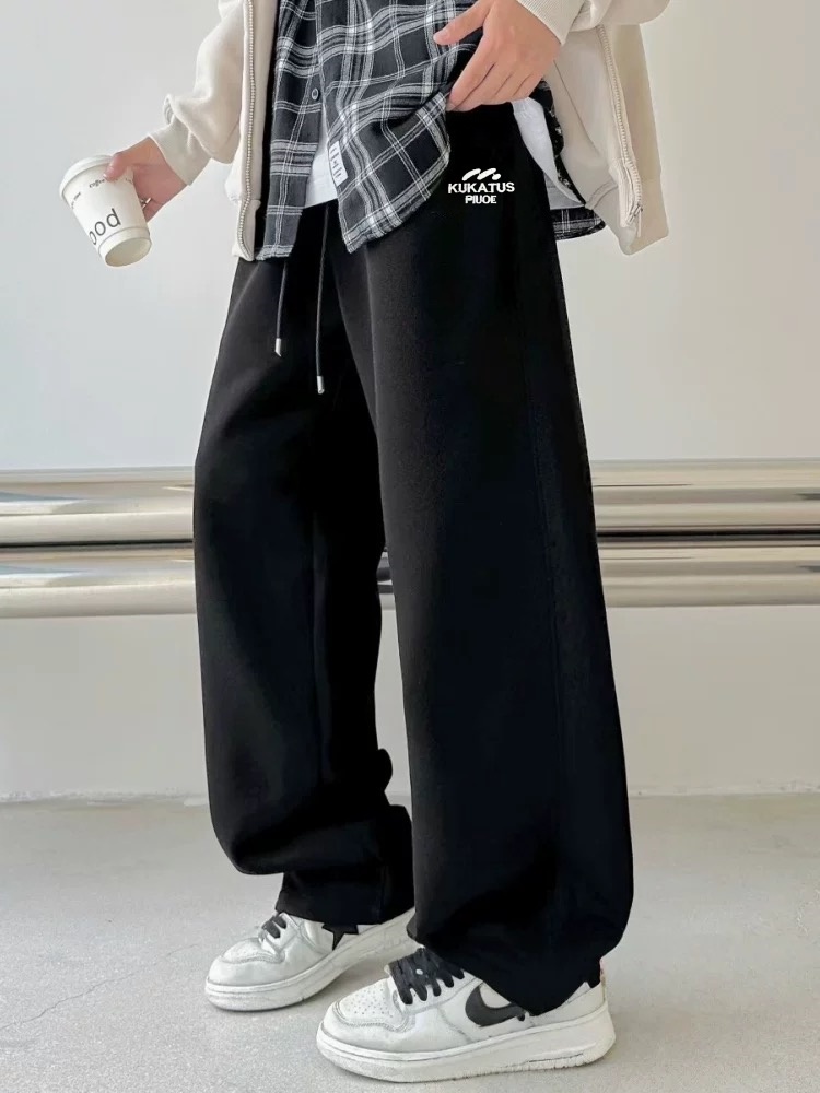 青少年直筒裤子春夏季2025中大童长裤宽松儿童休闲卫裤春夏百搭