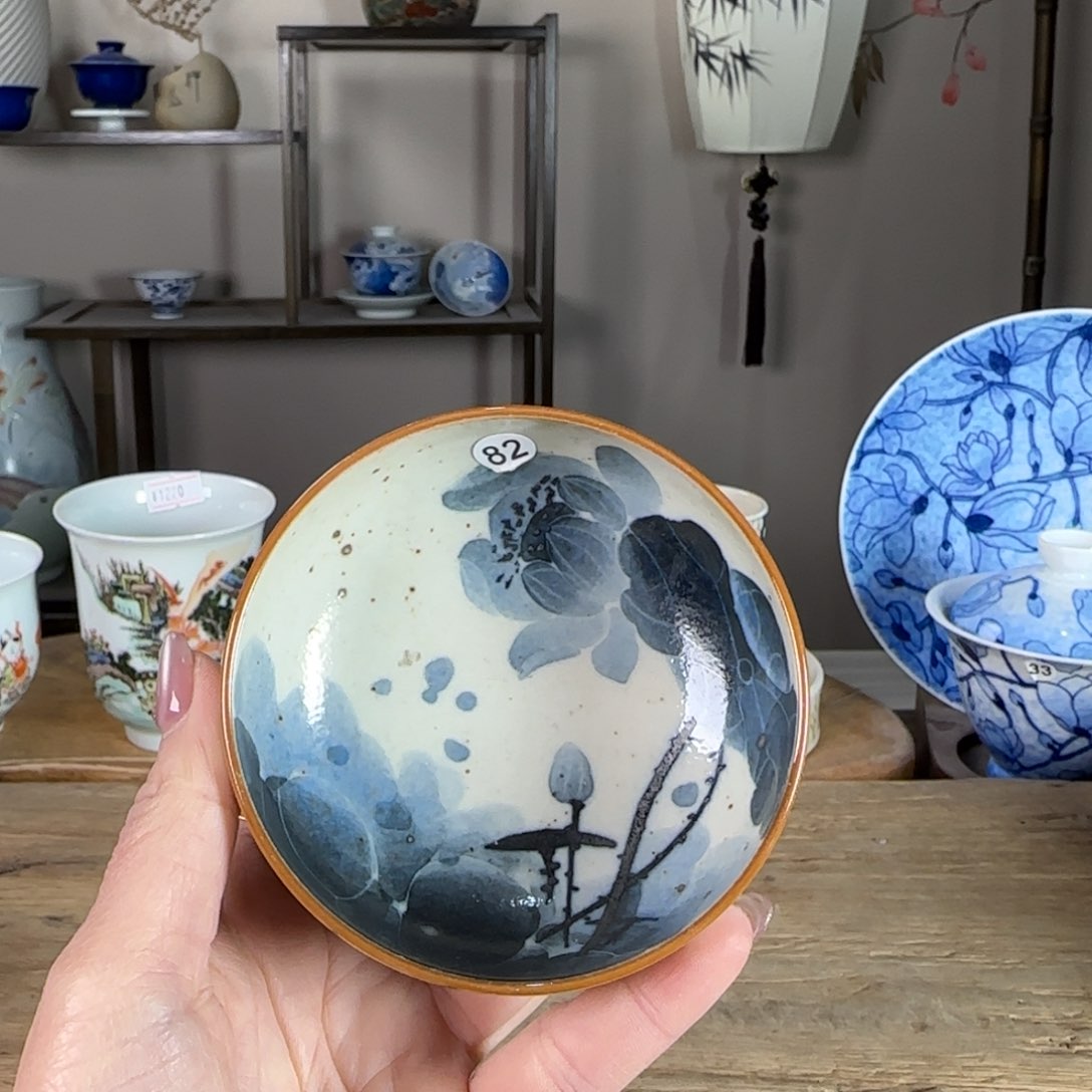 杯景德镇陶瓷柴烧多人