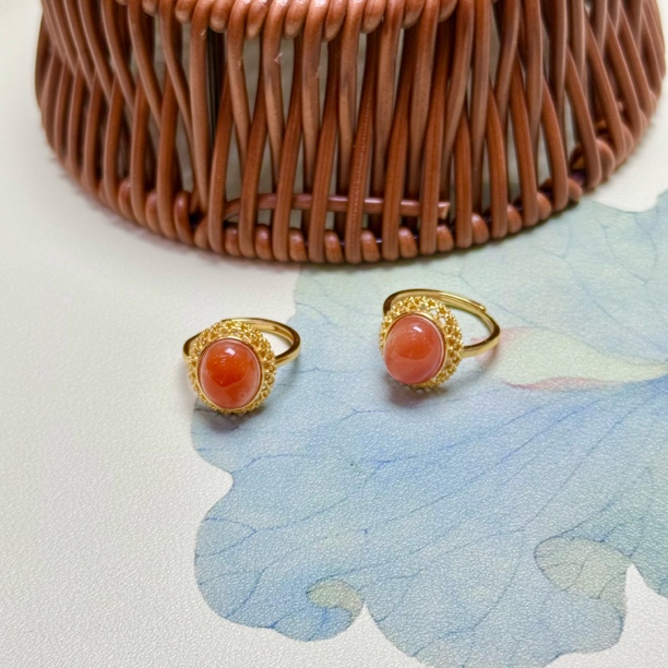 XY006南红戒指S925银镶11*10*7mm+多样性发其一