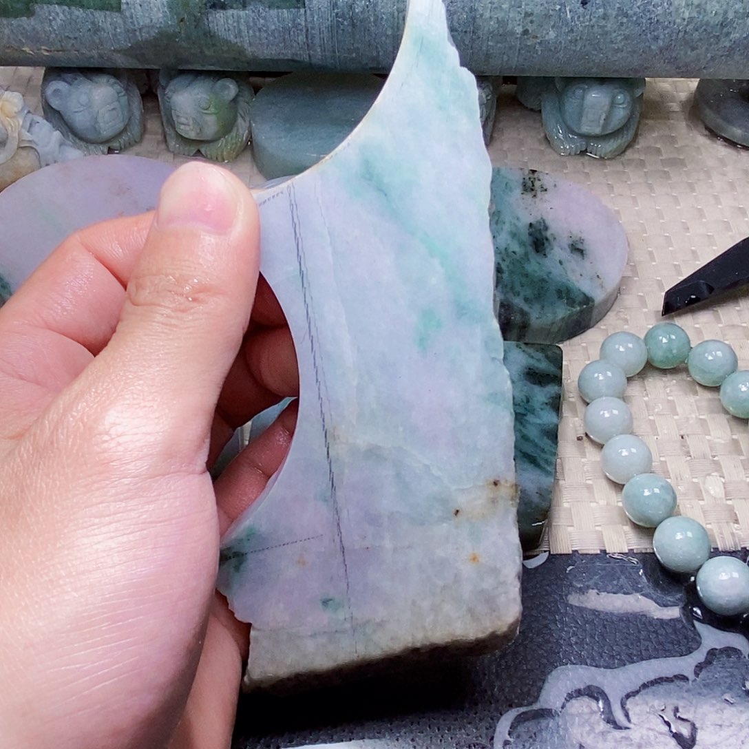 翡翠未镶嵌颈饰888