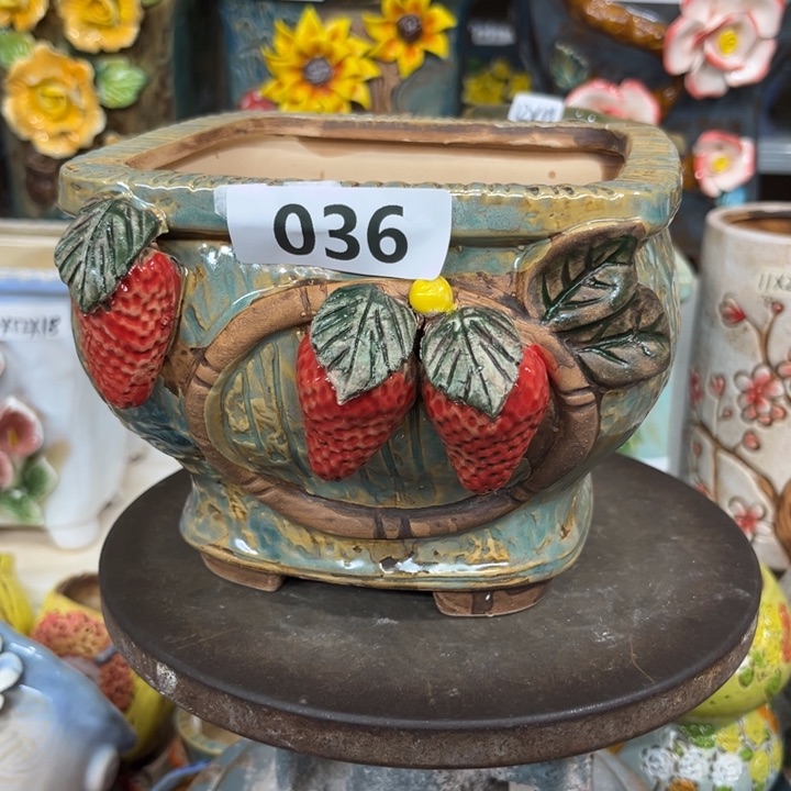 紫砂花盆粗陶材质多肉花盆