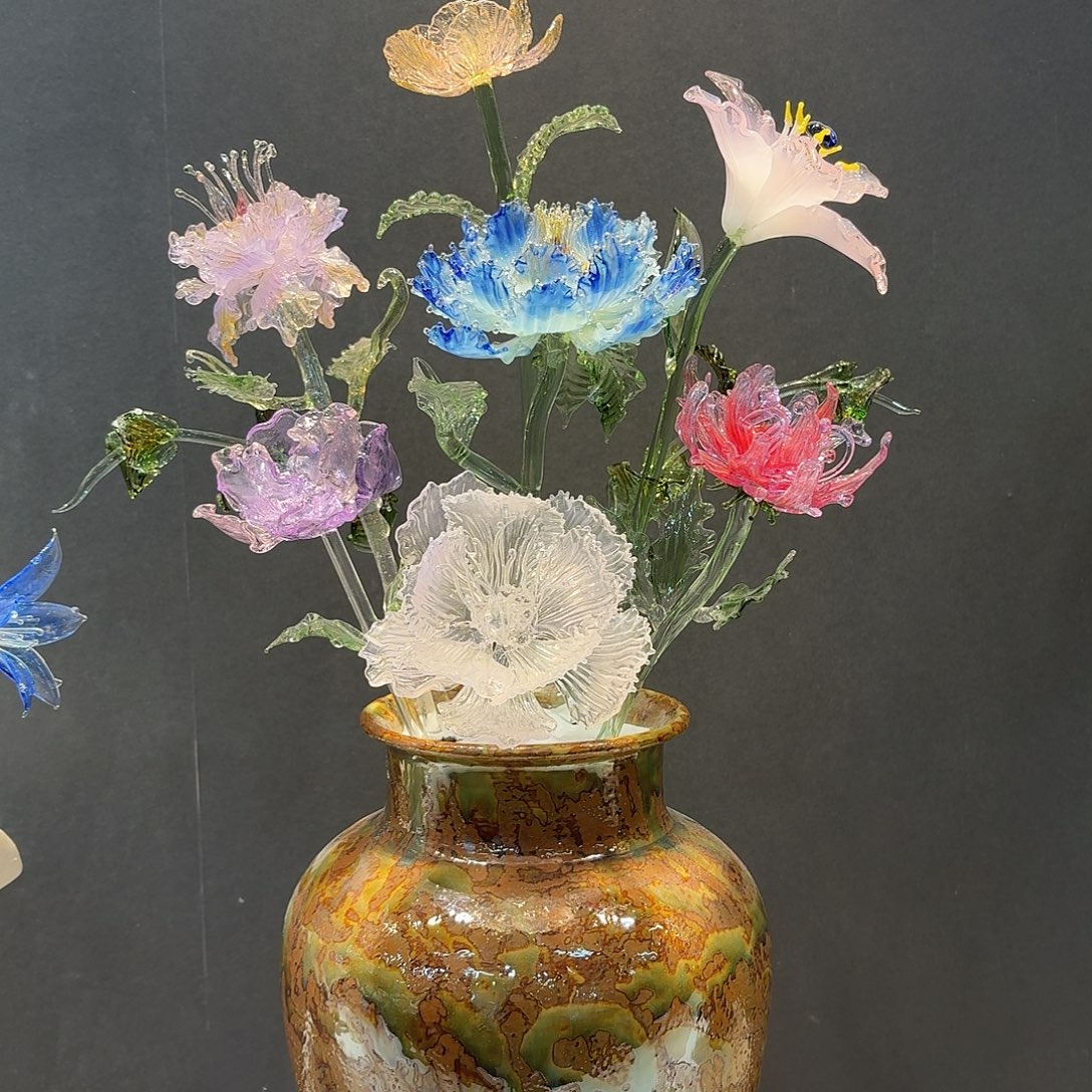 匍***云手工艺品琉璃花团锦簇