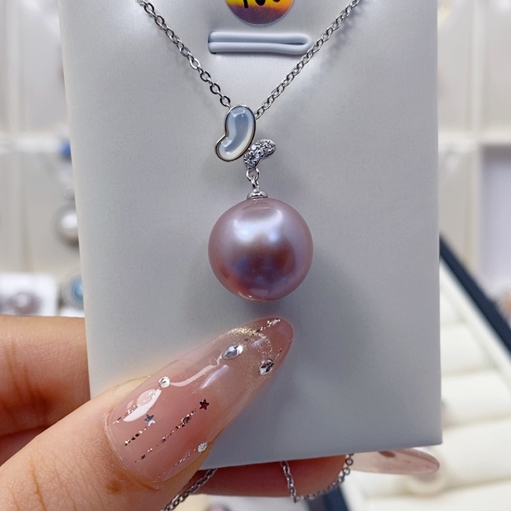 *****银S925镶嵌淡水珍珠颈饰