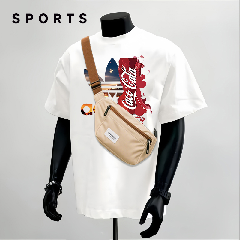 短袖透气情侣运动潮牌T恤休闲百搭同款纯棉圆领夏季简约男士字母