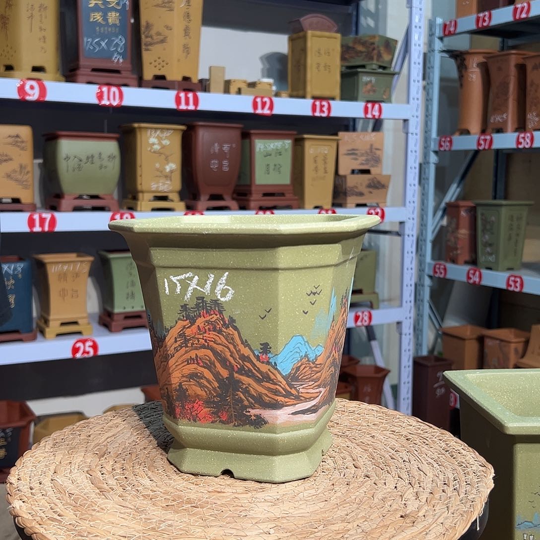 R***E天心紫砂手工花盆