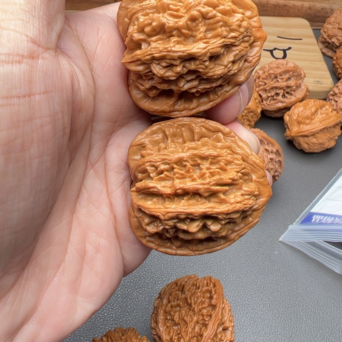 一***新文玩核桃把件虎头