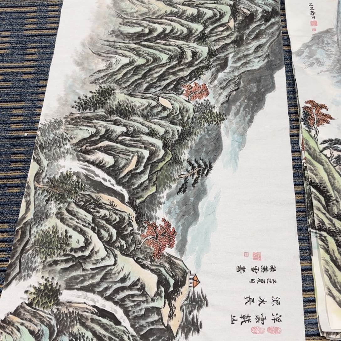 国画用****迷梁燕雪绘画作品婉。