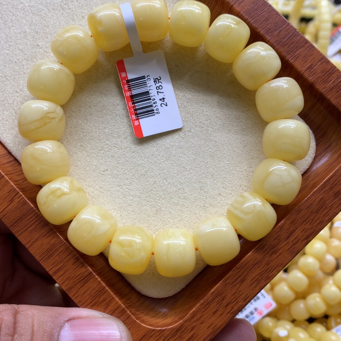 蜜蜡手链未镶嵌梦*祖蜜蜡