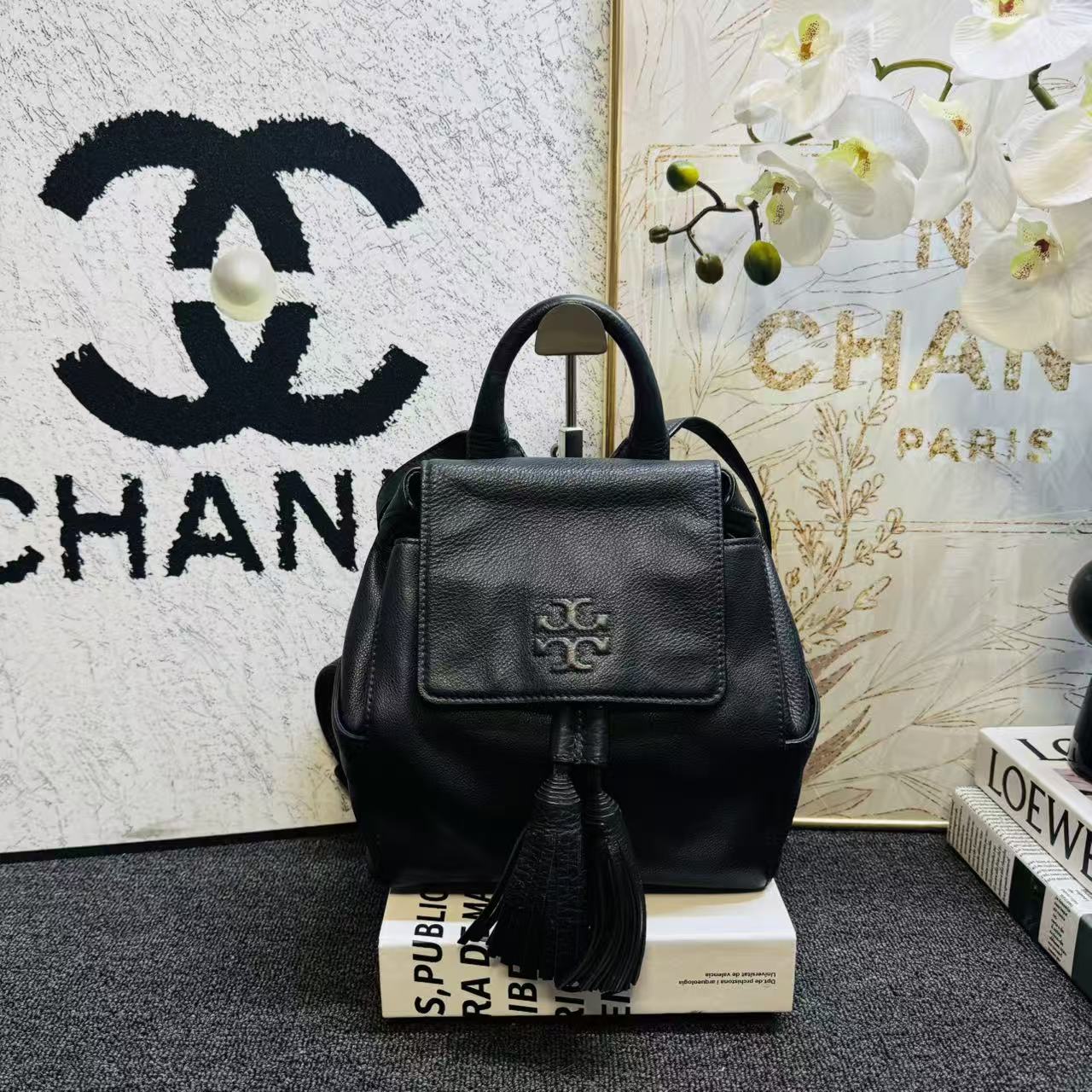 95新 TORY BURCH/汤丽柏琦 TB双肩包G25101406尺寸23*24