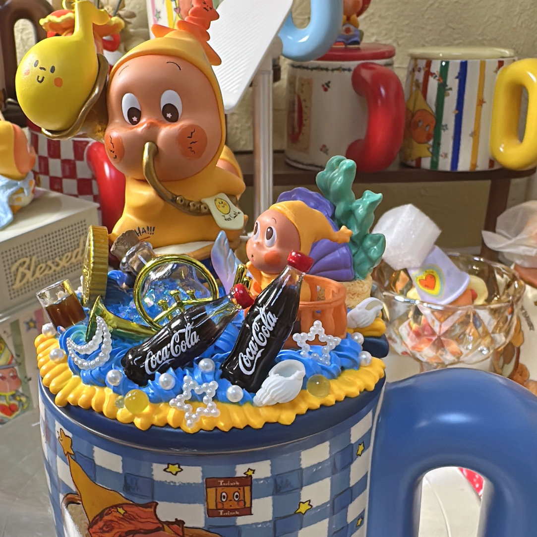 DIY奶油胶马克杯礼物