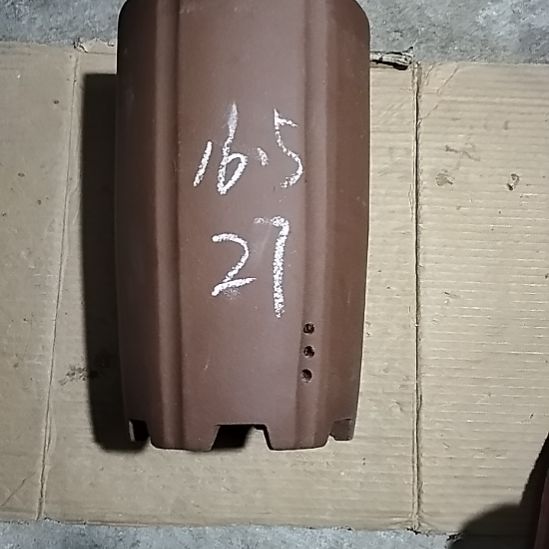 紫砂抽角六方一个