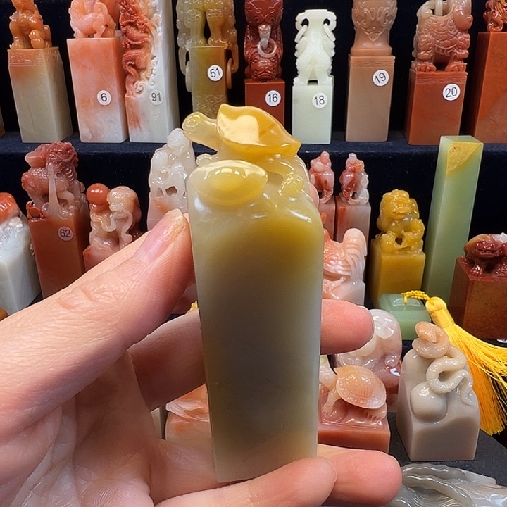 寿山石印石寿山石手工雕刻