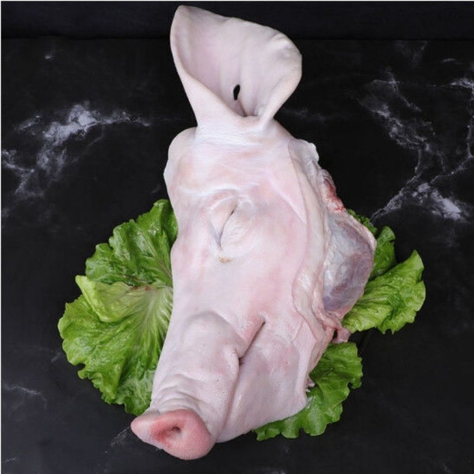 农家土黑猪 猪头骨