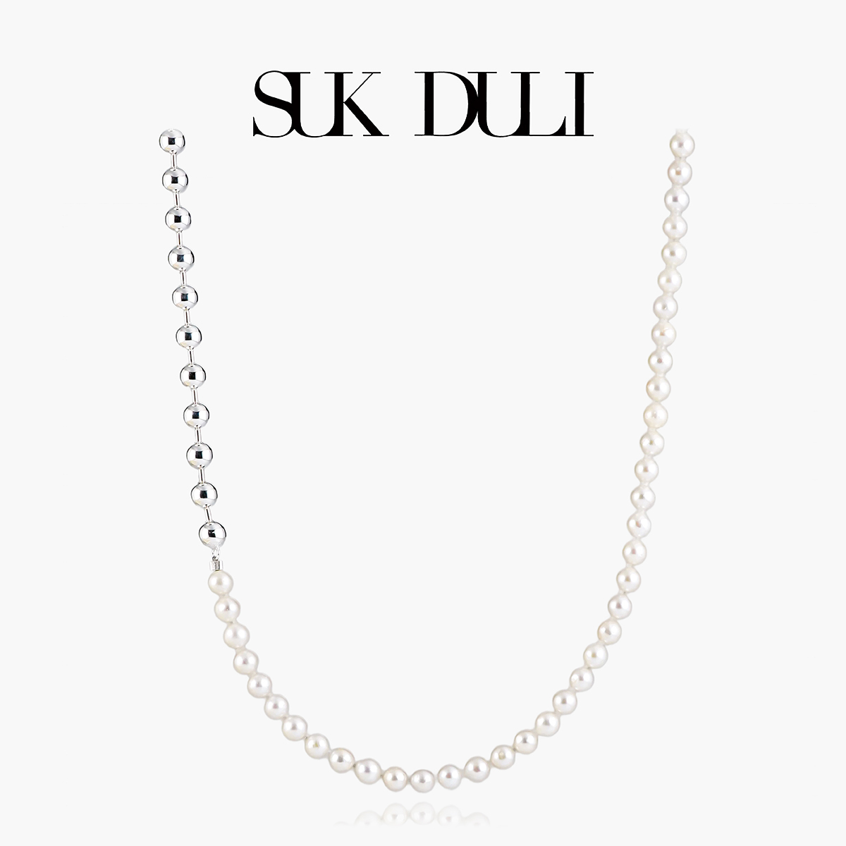 流光珍珠项链时尚简约百搭小众QIC（多样性发一件）