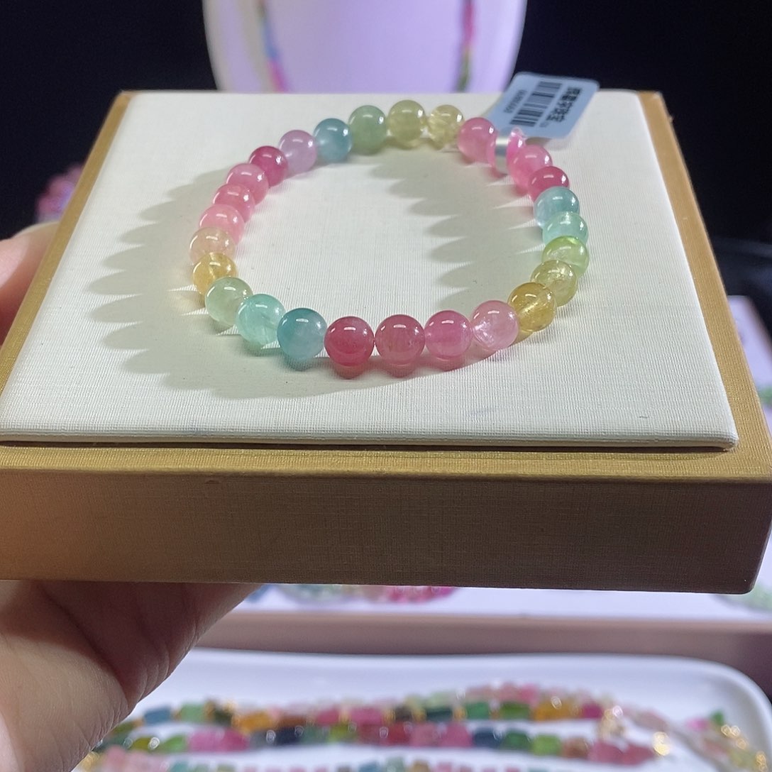 碧玺手链未镶嵌马卡龙