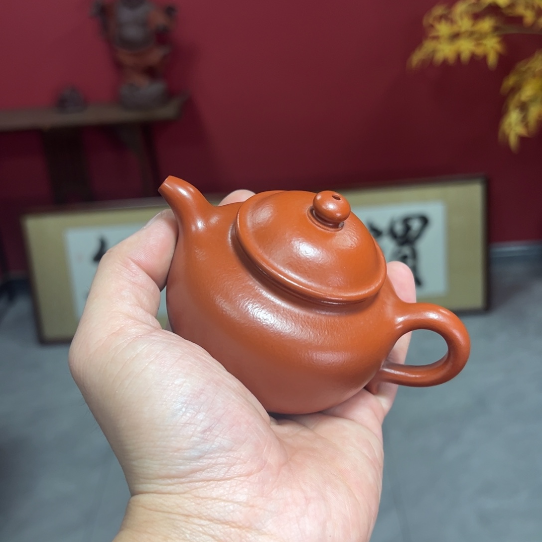 茶壶紫砂全手玉鳞掇球