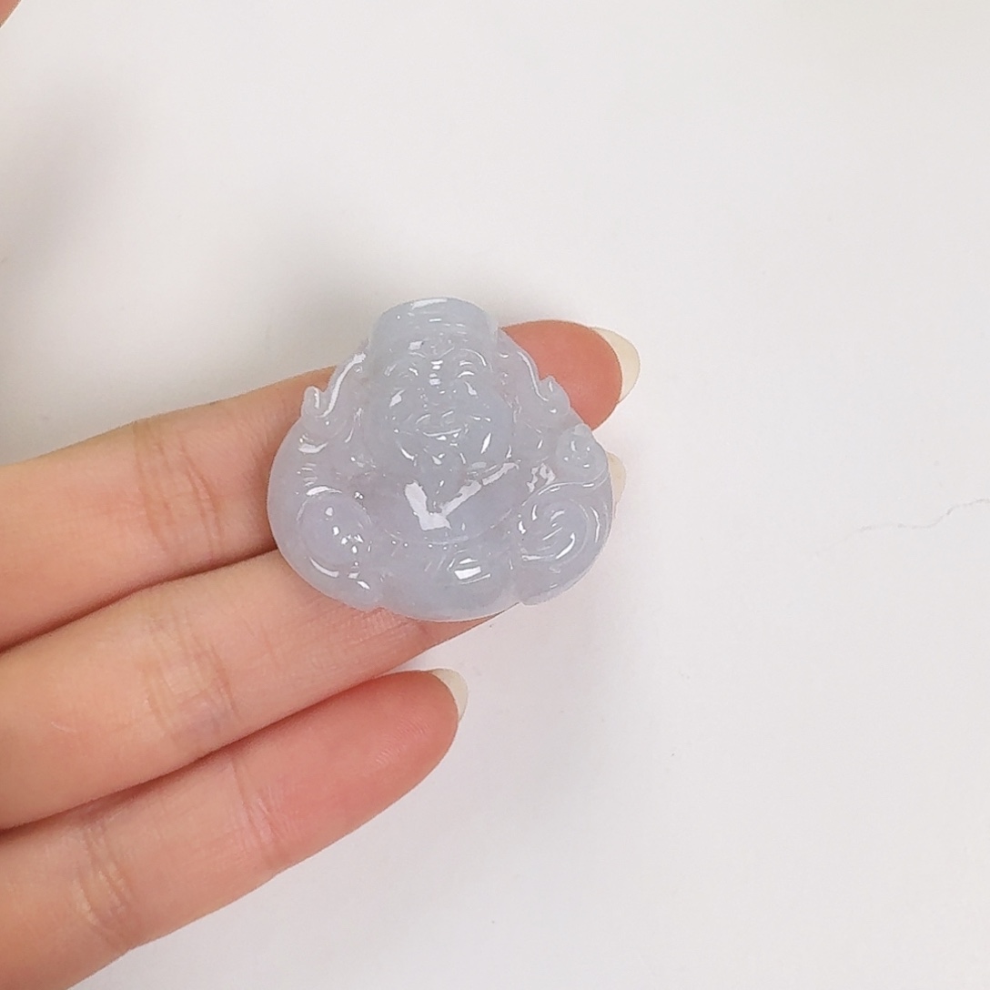 翡翠颈饰未镶嵌财财吊坠