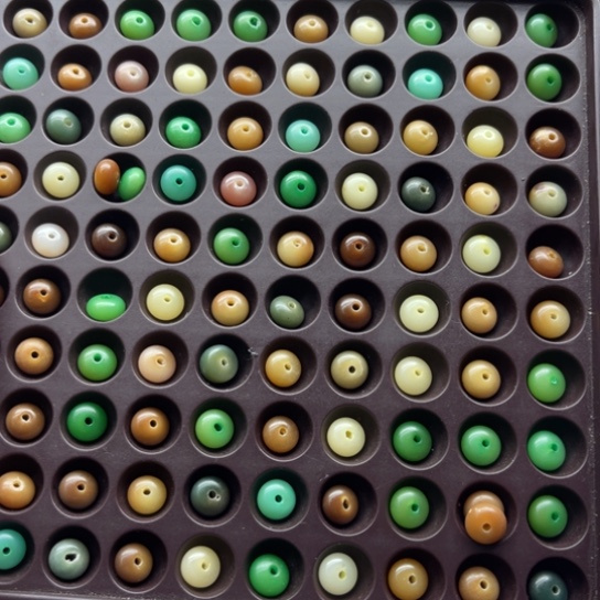 吊坠白玉菩提瑕疵9-5多宝算盘200颗