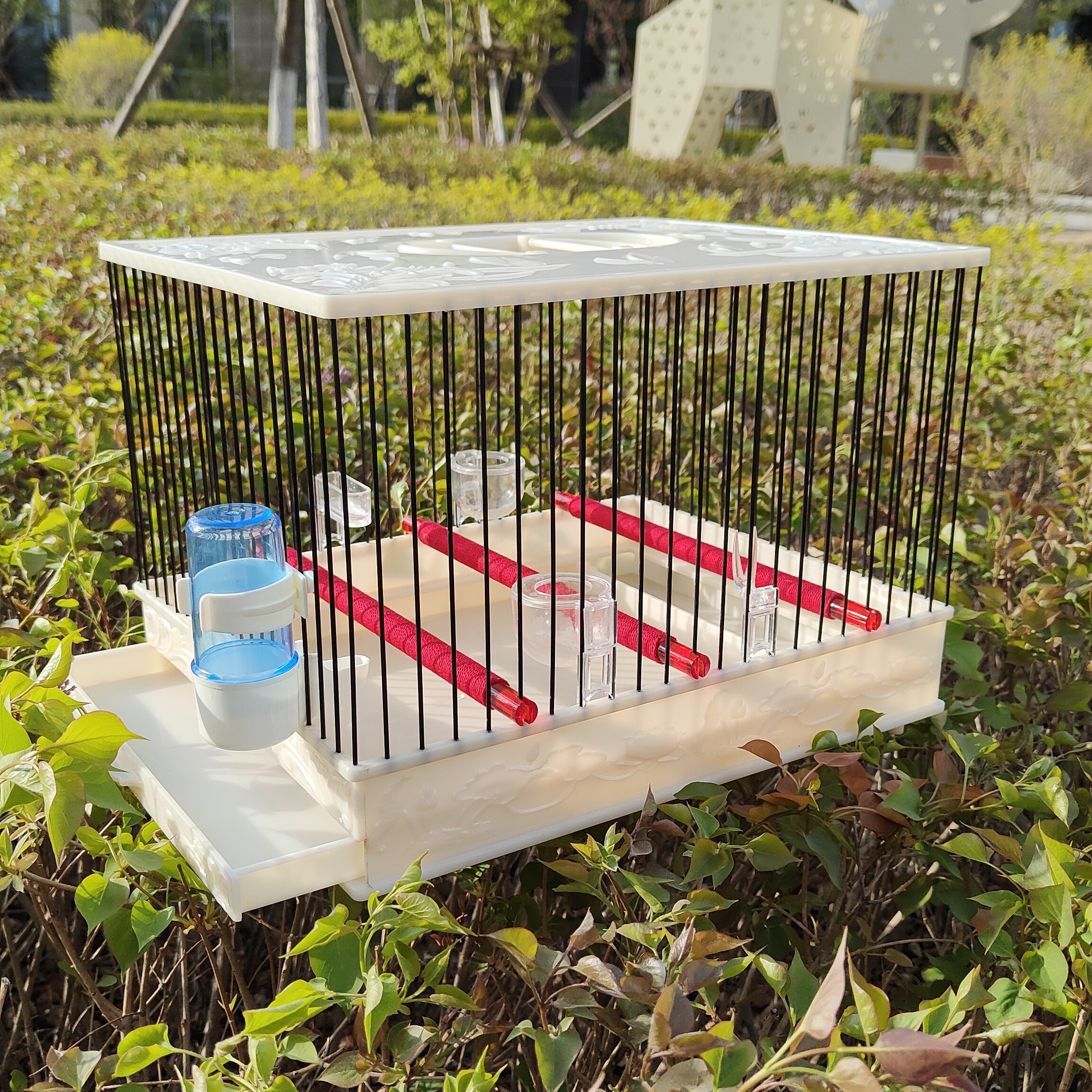 精品雕花无二道圈靛颏笼【升级水晶版缠线杠】