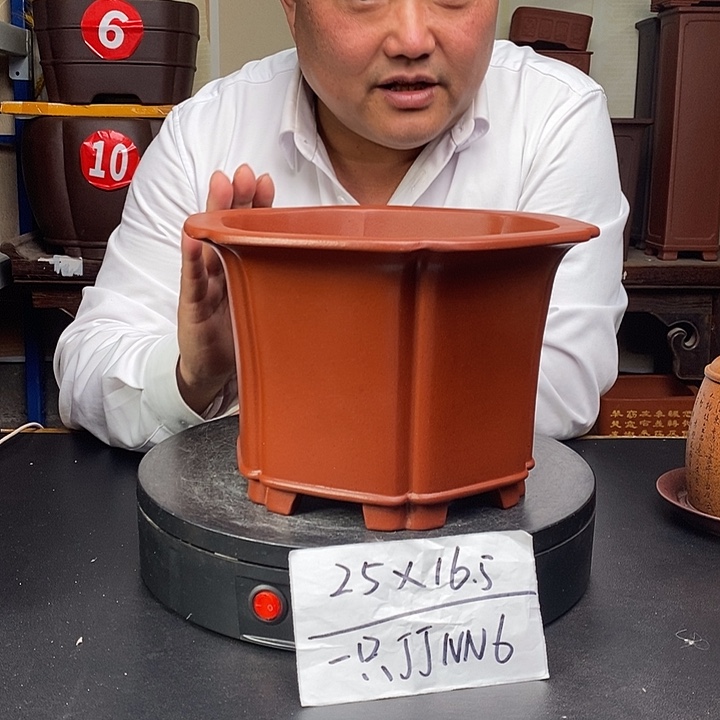 紫砂花盆货号一只JJNN6