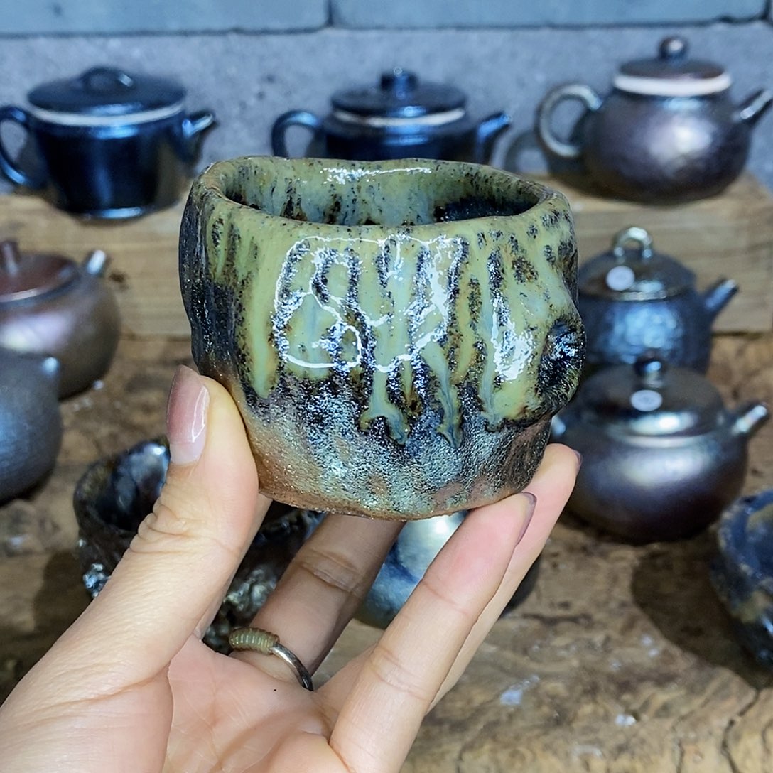 杯天*～云南建水紫陶柴烧