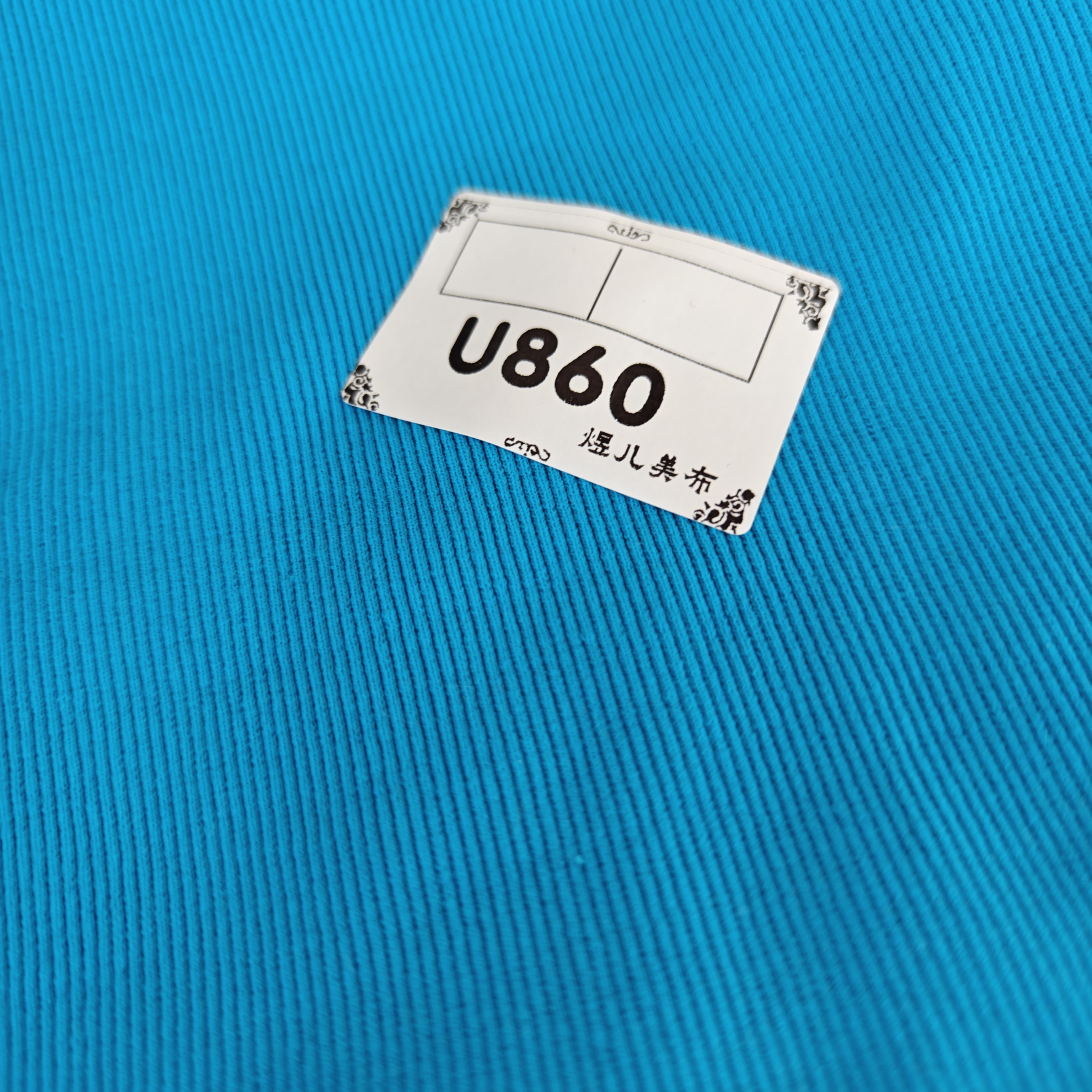 860彩兰二比二螺纹布料