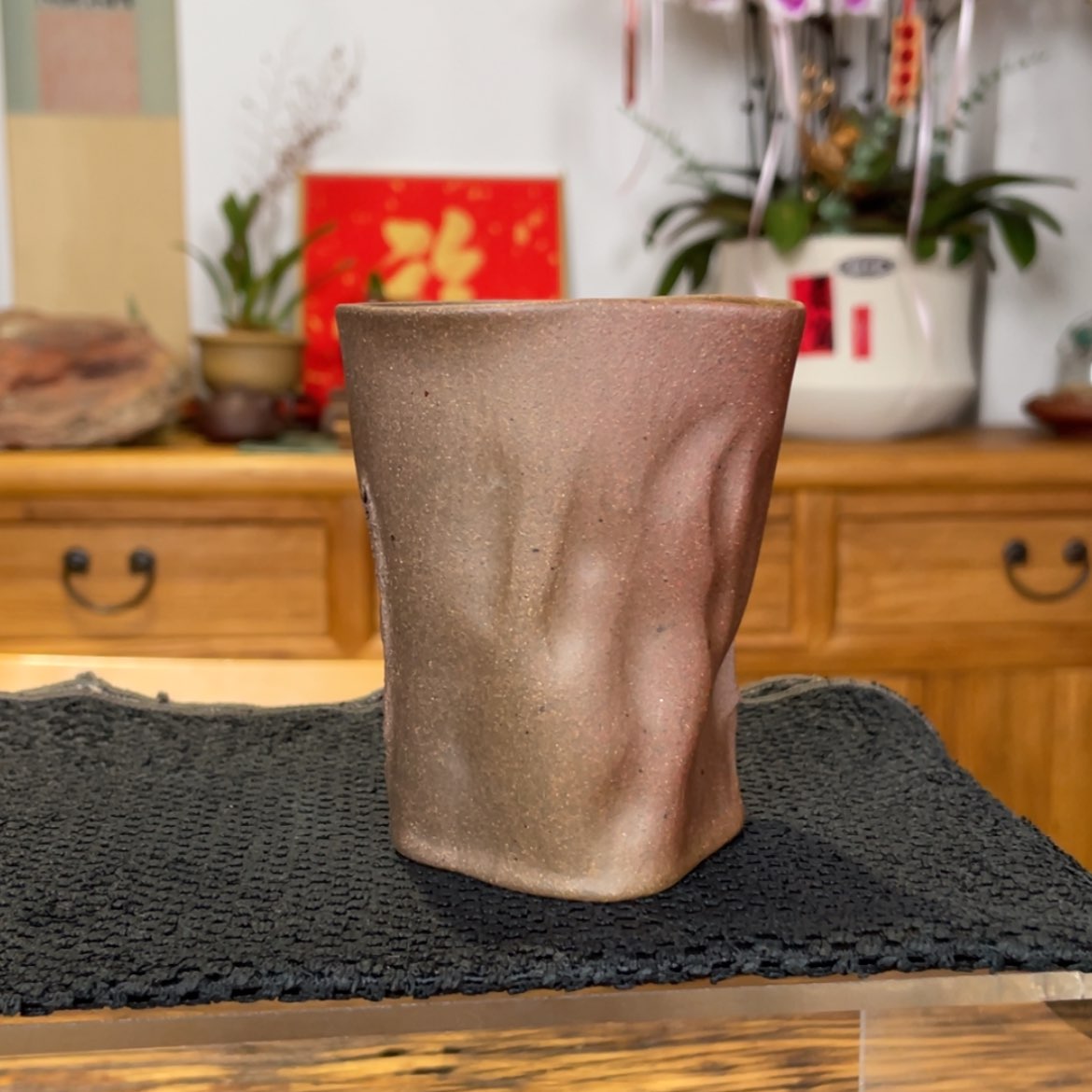 【闪购商品】紫砂茶杯艄*渡公杯 桃花泥