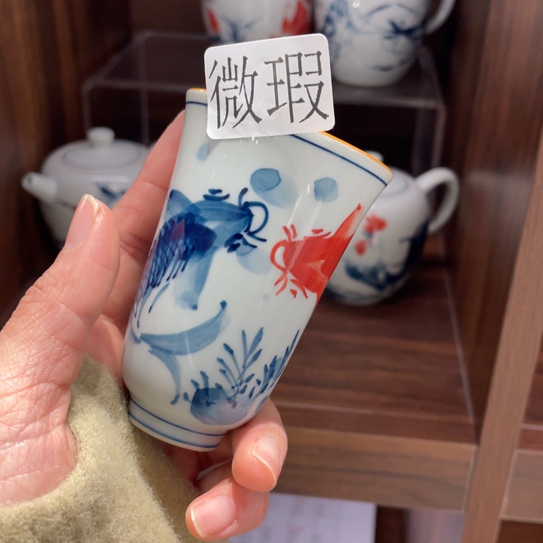 微瑕纯手绘釉下彩