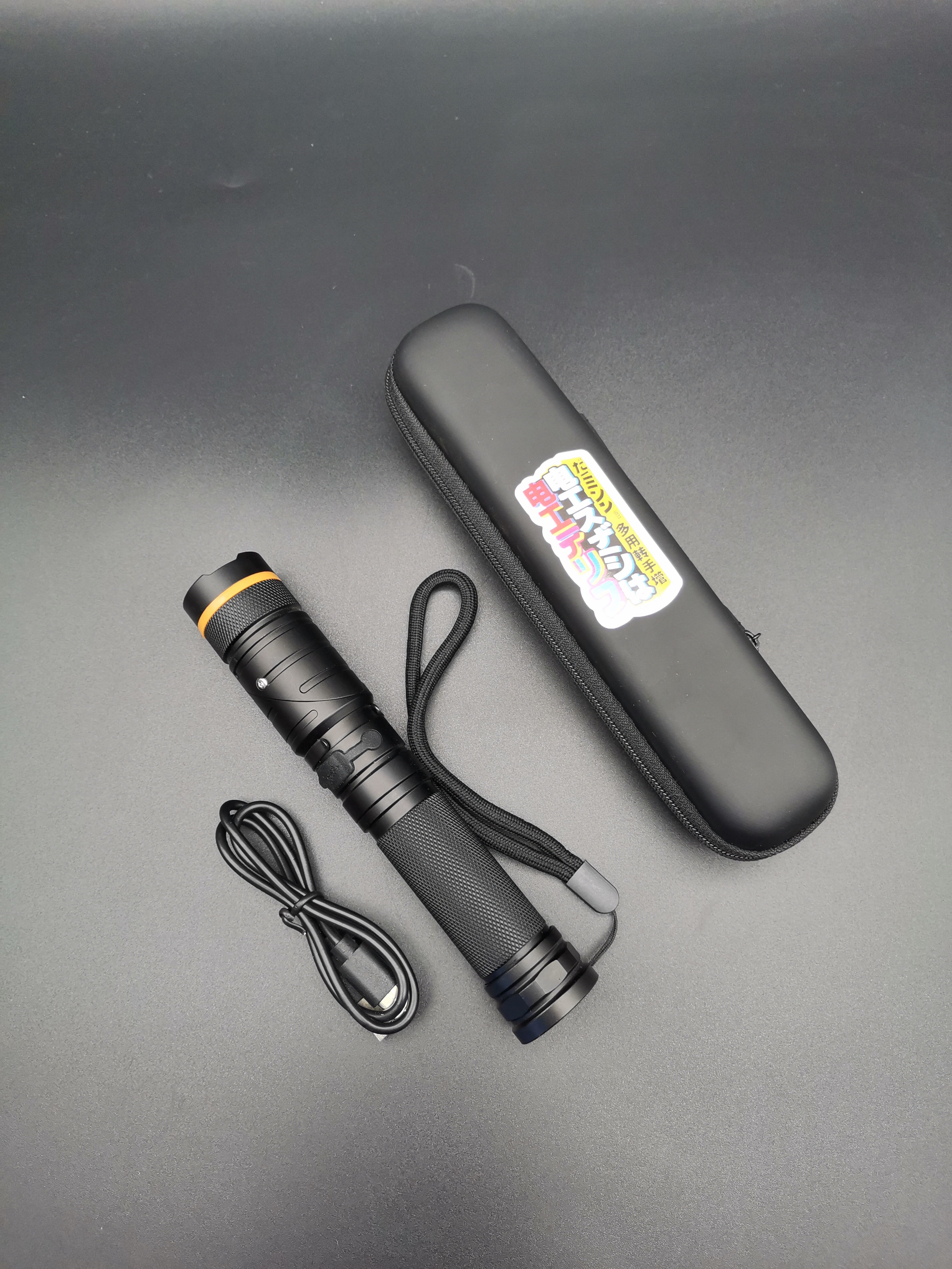 手电筒充电LED锂电远射户外家用多功能