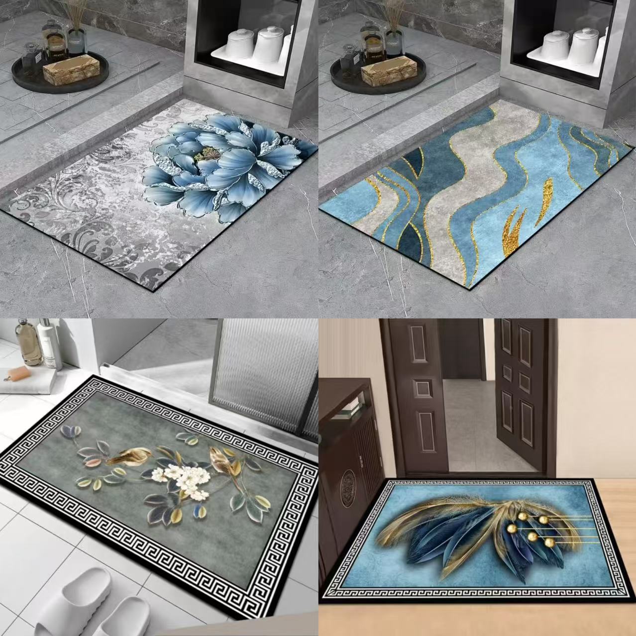 【漫初】随机花型50*80地垫（颜色花型随机）（不接受备注）（三条装）