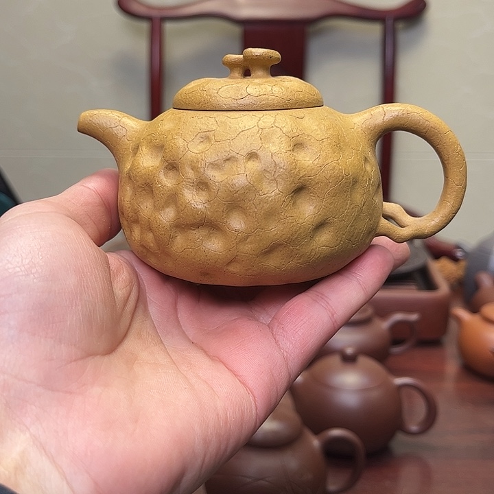 紫砂茶宠时****吧原矿黄金段供春壶