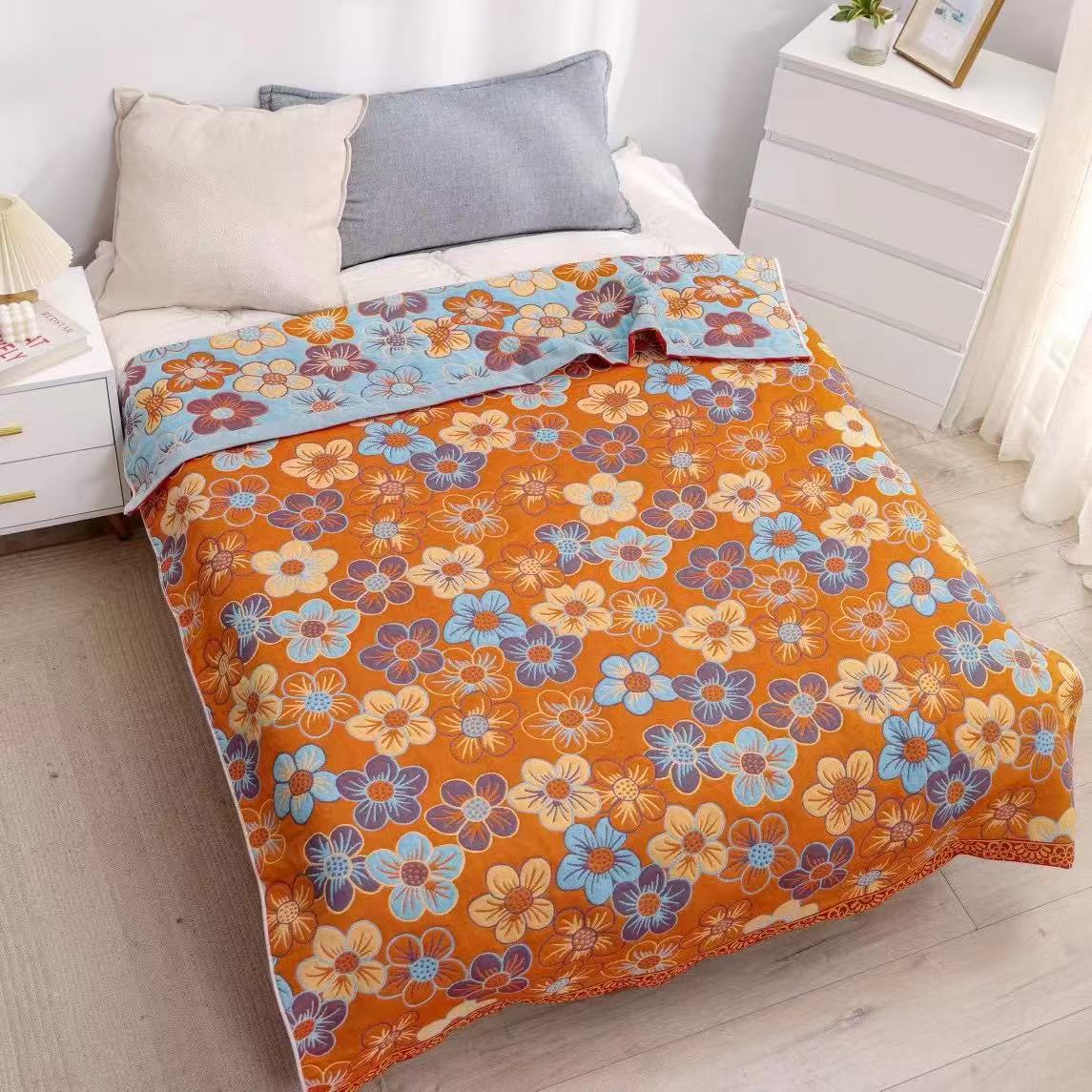 桃花朵朵150*200cm加厚舒适床盖