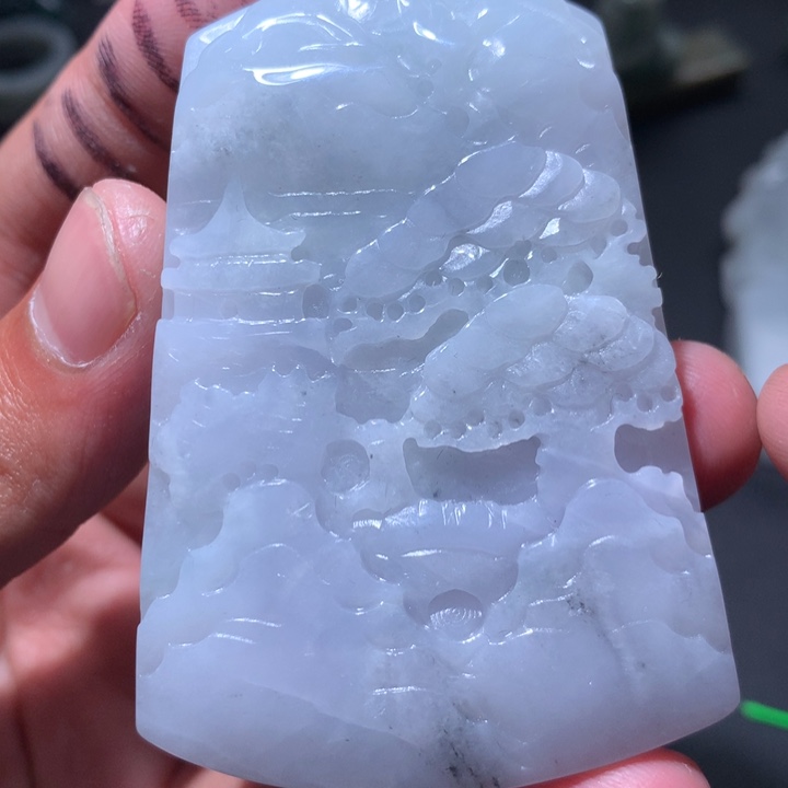 翡翠未镶嵌颈饰保真天然a货翡翠