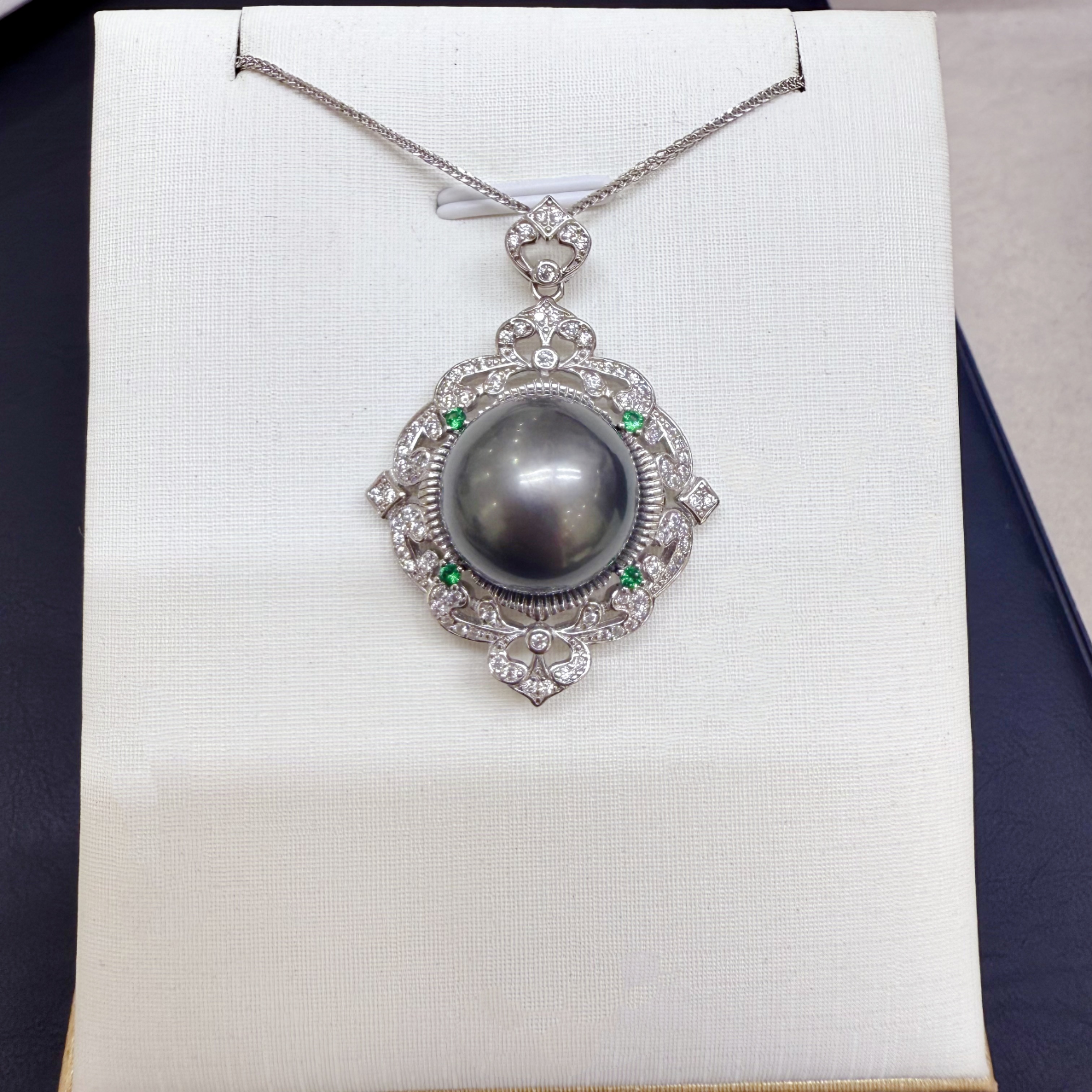 【颖姐专属】天然海水大溪地珍珠吊坠设计款